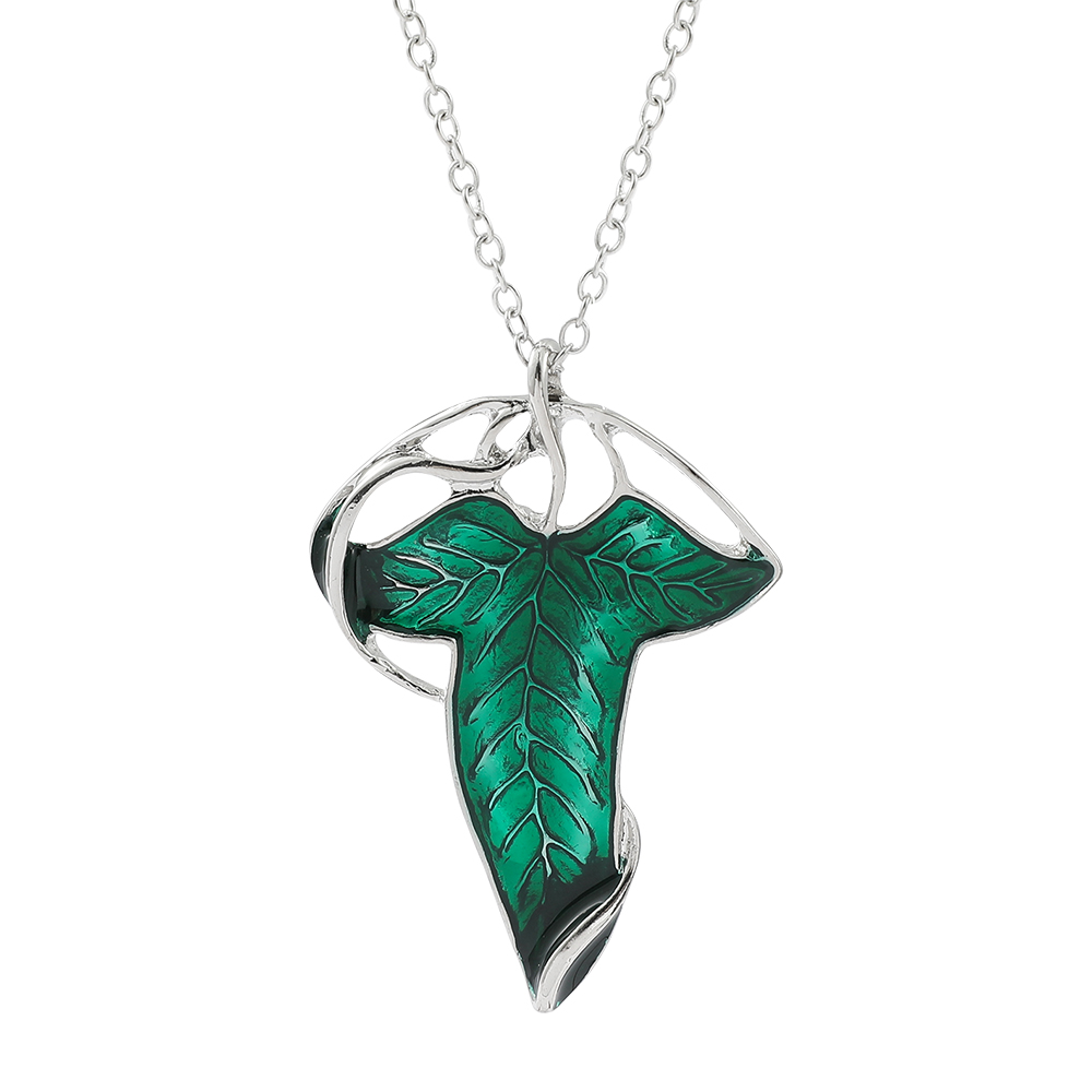 Women Fashion Necklace - Vintage Green Leaf Pendant Necklace Exquisite