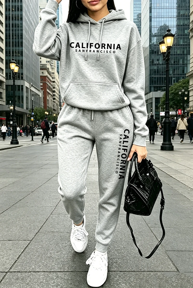 Women'S Fashion Hoodie - Quality Womens Tracksuit Printing Casual Hoodie