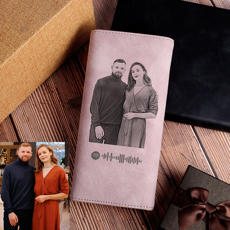 Fashion Women Picture - New Custom Scannable Spotify Women Wallet