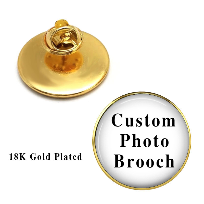 Fashion Women Picture - Personalized Photo Custom Pictures Brooches Men