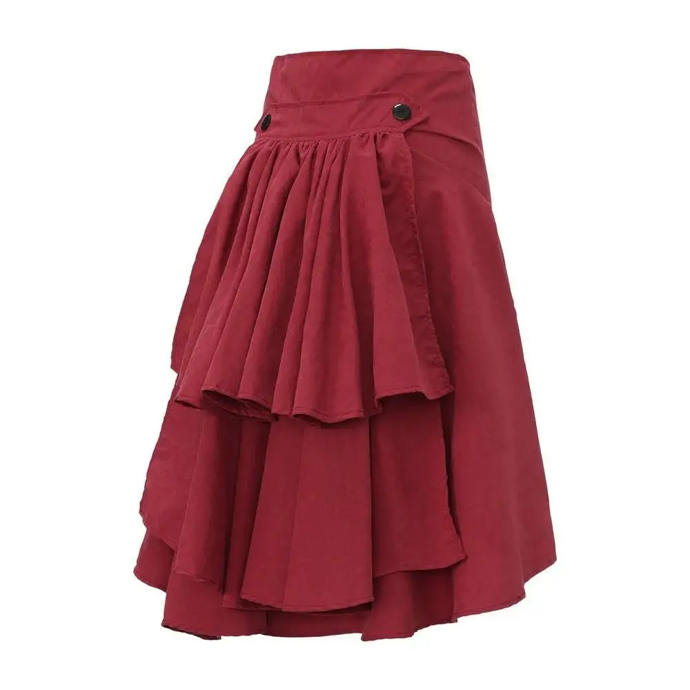 women's punk tailcoat Renaissa - Pleated Skirt Women ulasan dan harga