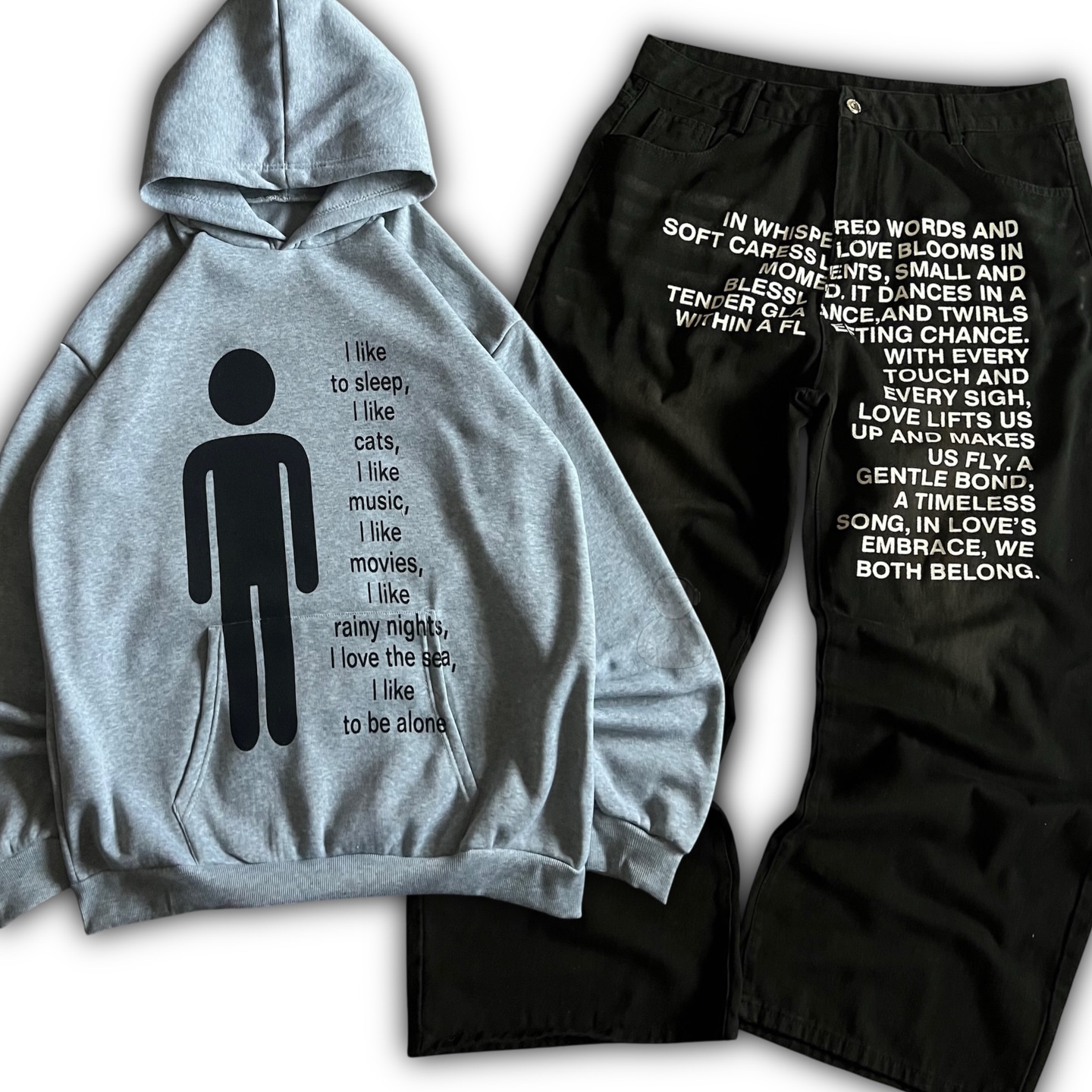 American Pattern Letter Jeans  - Women'S Fashion Hoodie ulasan dan harga