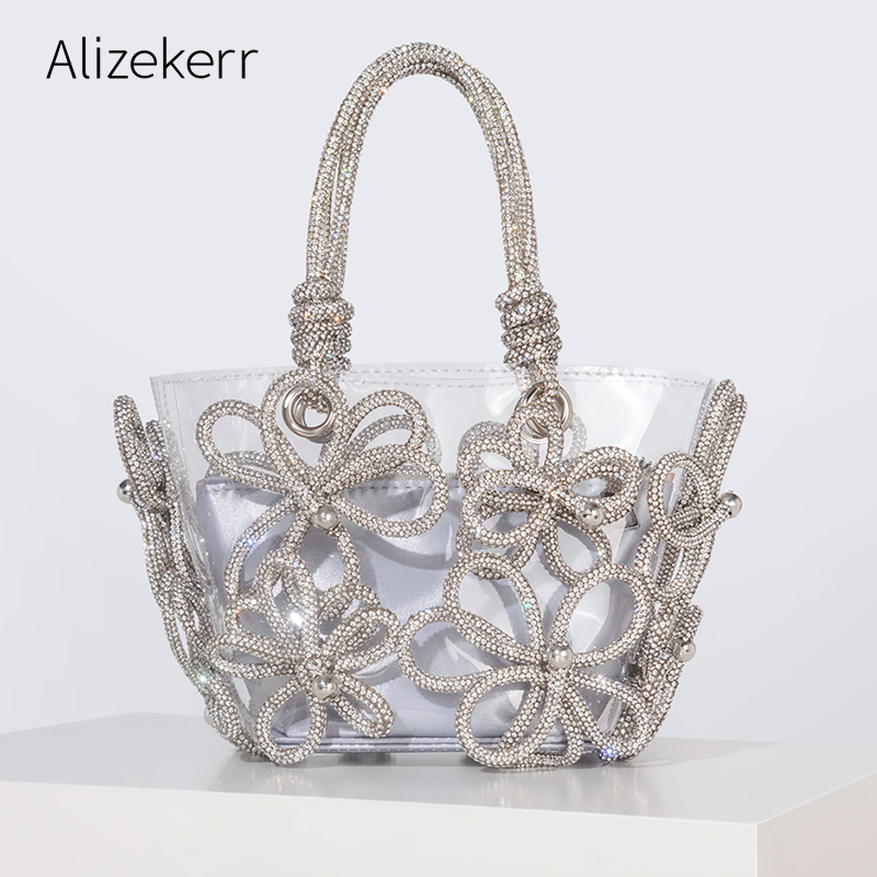 Diamond Flower Transparent Tot - Women'S Fashion Boutique ulasan dan harga