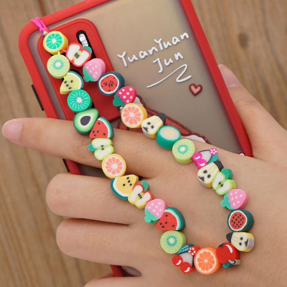Cute Fruit Bead Phone Strap Ch - Fashion Women Picture ulasan dan harga