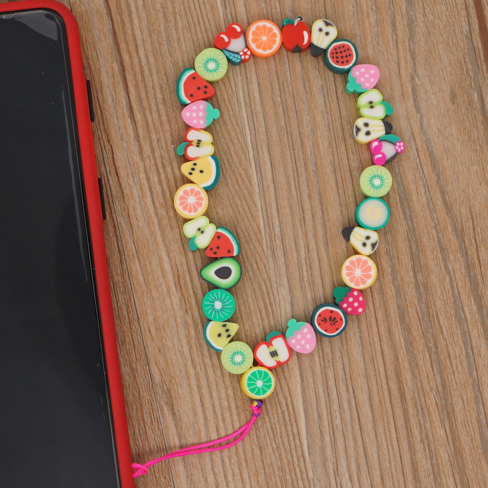 Cute Fruit Bead Phone Strap Ch - Fashion Women Picture ulasan dan harga