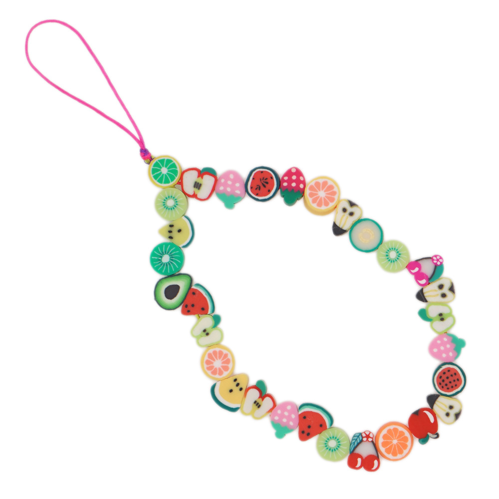 Cute Fruit Bead Phone Strap Ch - Fashion Women Picture ulasan dan harga
