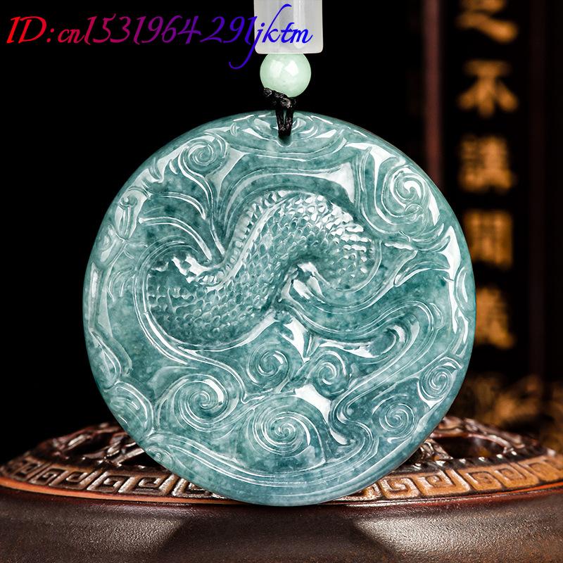 Burmese Jadeite Dragon Pendant - Women Fashion Necklace ulasan dan harga