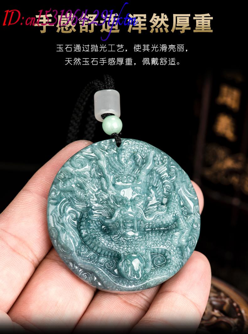 Burmese Jadeite Dragon Pendant - Women Fashion Necklace ulasan dan harga