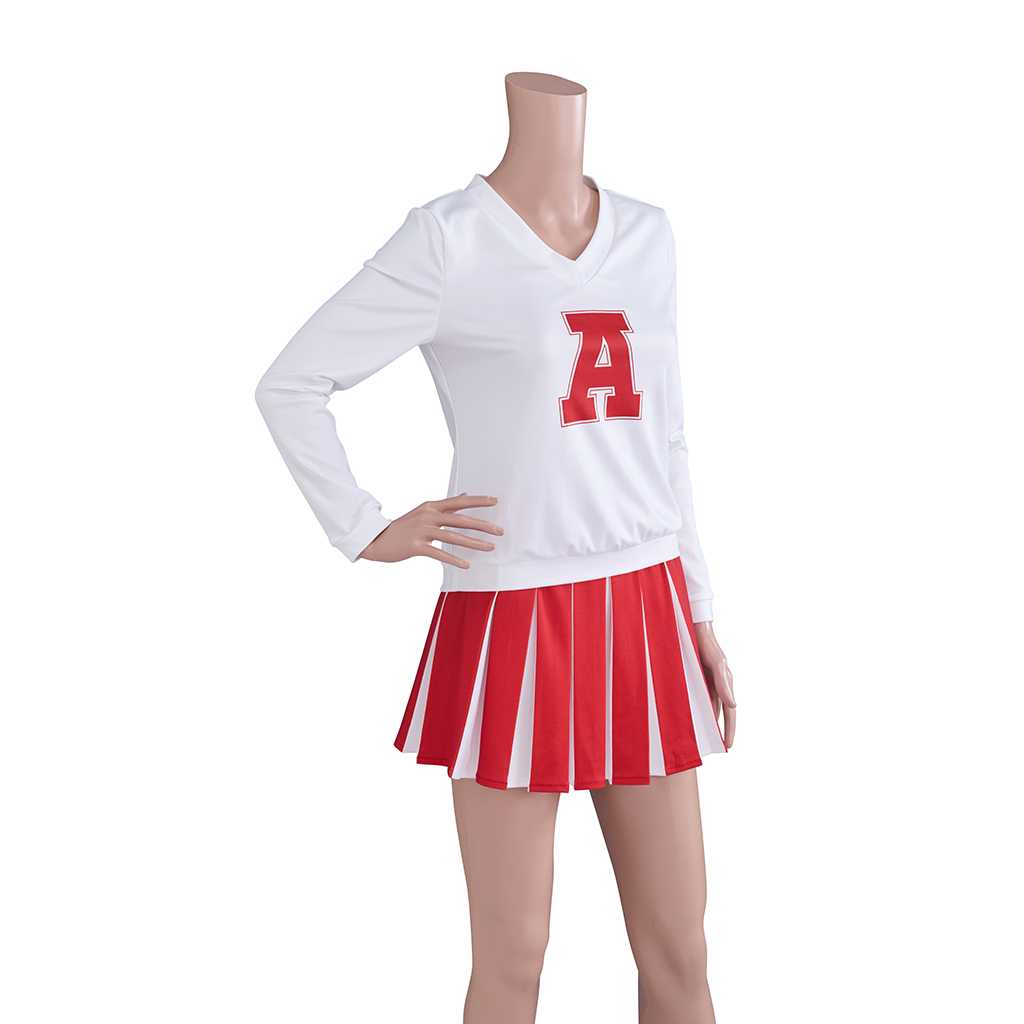 Betty Nerd Cheerleader Uniform - Pleated Skirt Women ulasan dan harga