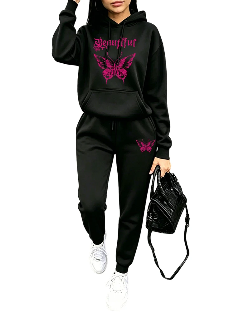 Autumn Winter Daily Casual Spo - Women'S Fashion Hoodie ulasan dan harga