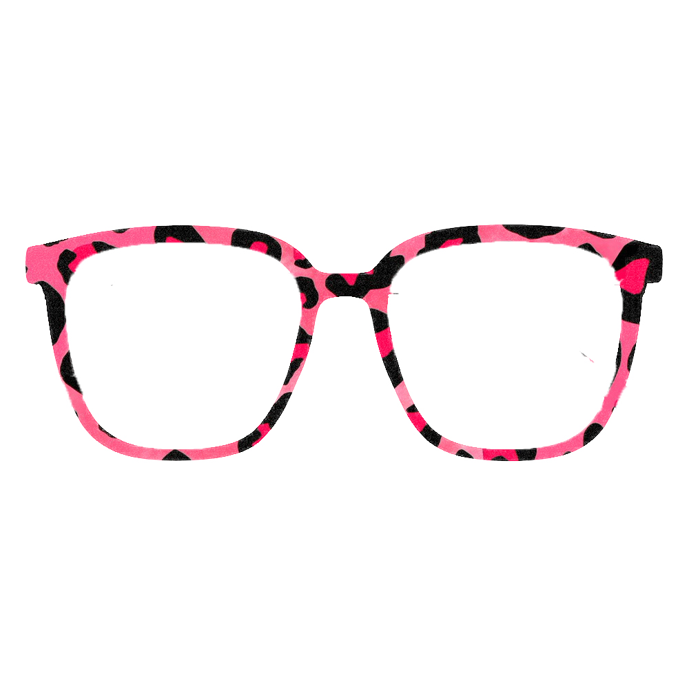 Trendy Rainbow Leopard Print S - Women'S Fashion Eyeglass Frames ulasan dan harga
