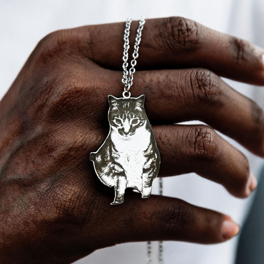 Custom Engrave Pet Photo Neckl - Fashion Women Picture ulasan dan harga