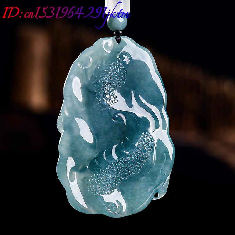 Natural Burmese Jadeite Dragon - Women Fashion Necklace ulasan dan harga