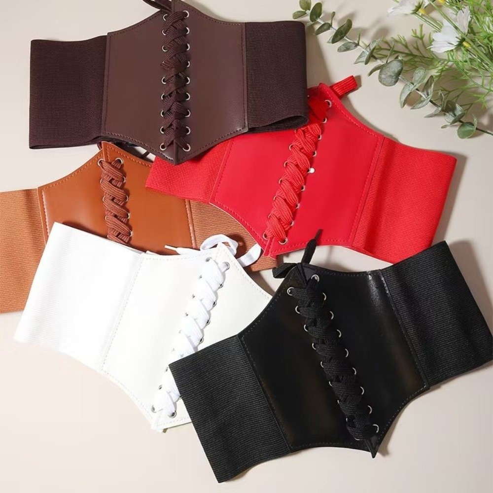 Wide Corset Waist Belt Elastic - Women'S Fashion From The 60S ulasan dan harga
