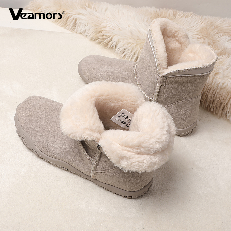 Plush Warm Women Snow Boots No - Women'S Fashion Hiking Boots ulasan dan harga
