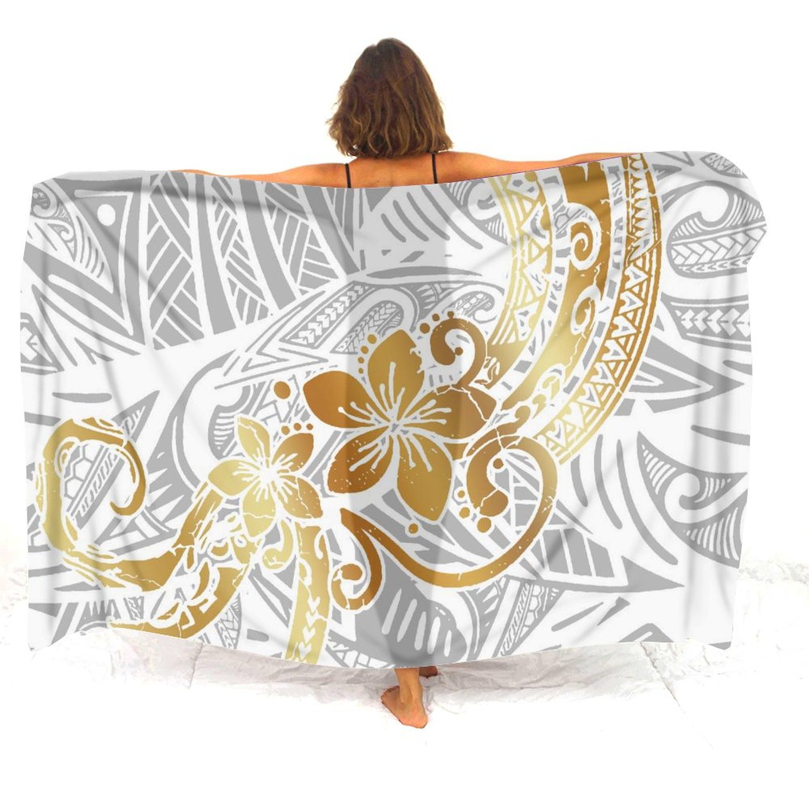 Hawaiian Resort Beach Apron Po - Printed Wrap Skirt ulasan dan harga