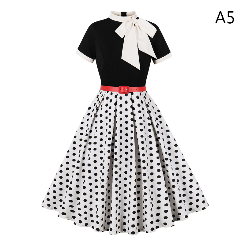 50 60s Vintage Dress Women Pol - Women'S Fashion From The 60S ulasan dan harga