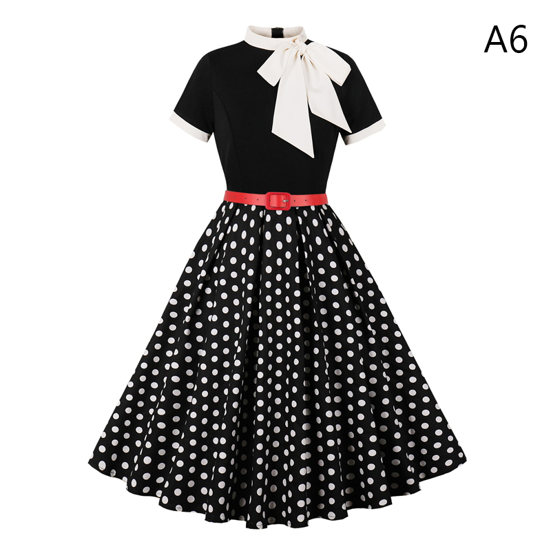 50 60s Vintage Dress Women Pol - Women'S Fashion From The 60S ulasan dan harga