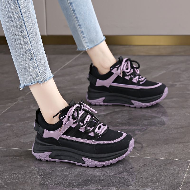 Purple Chunky Sneakers Women A - Women'S Fashion Gym Shoes ulasan dan harga