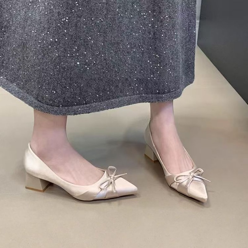 Retro Mid-length Single Shoes  - Women'S Fashion Shoes ulasan dan harga