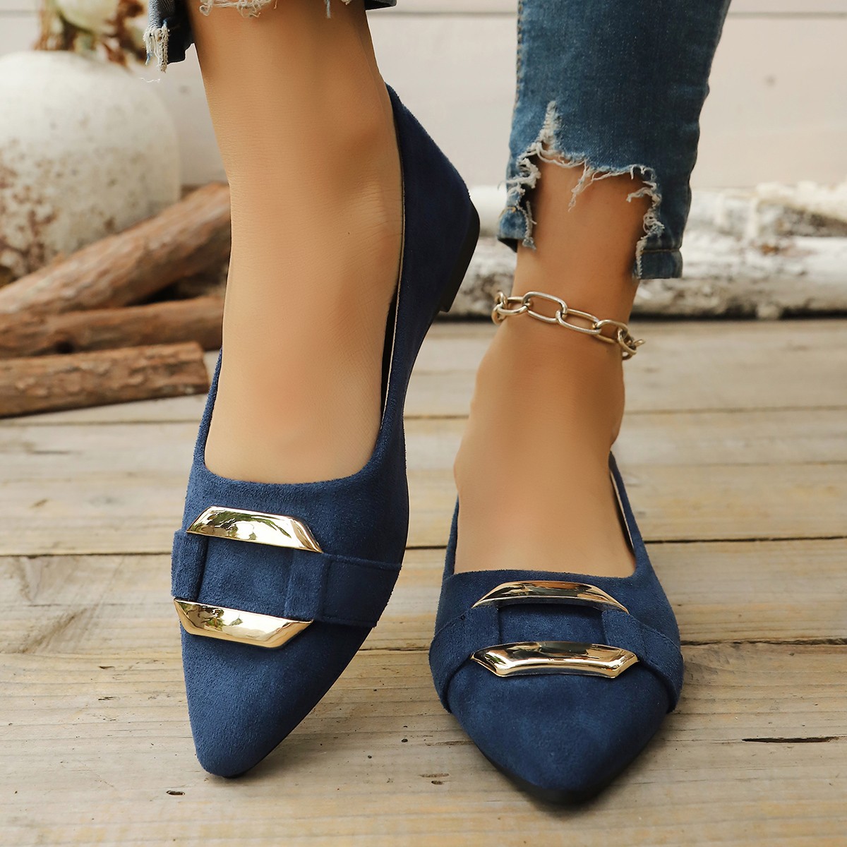Spring and Autumn Elegant Poin - Women Fashion Heels ulasan dan harga