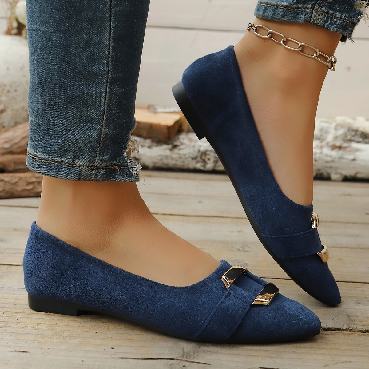Spring and Autumn Elegant Poin - Women Fashion Heels ulasan dan harga