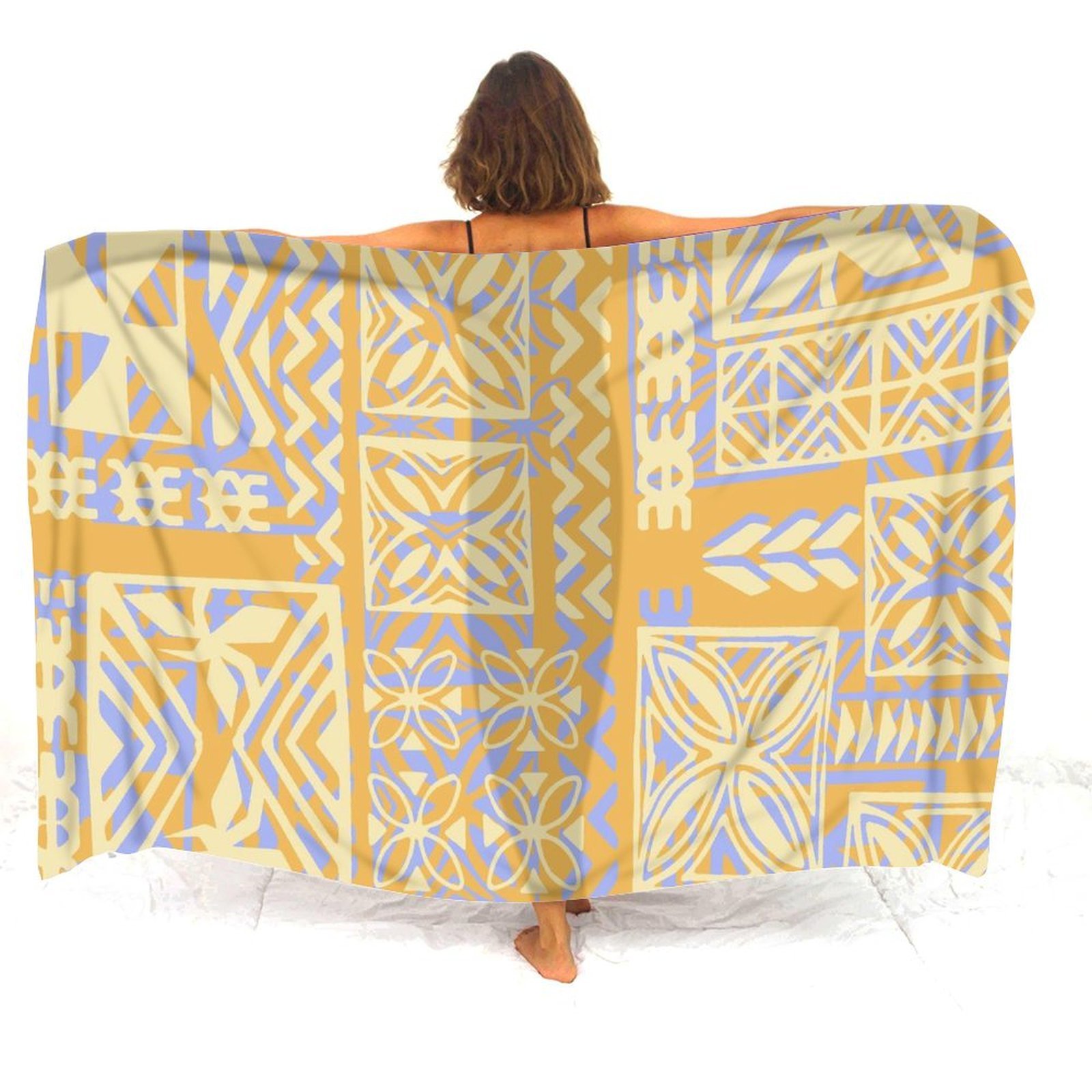 Polynesian Custom Puletasi Sun - Printed Wrap Skirt ulasan dan harga