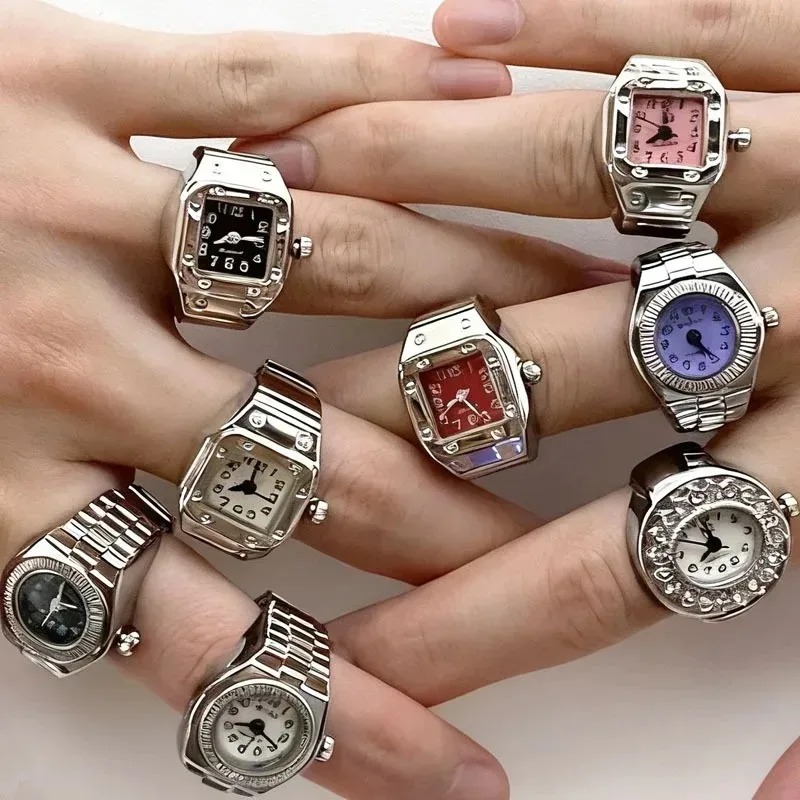 Vintage 80s Punk Watch Ring Y2 - Women Fashion 80S ulasan dan harga