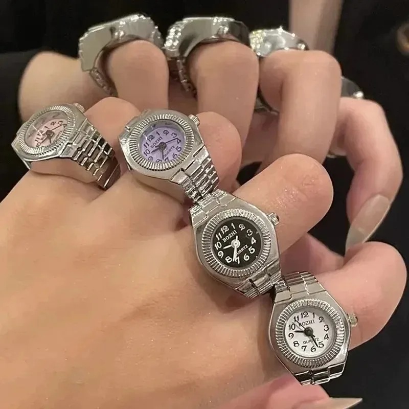 Vintage 80s Punk Watch Ring Y2 - Women Fashion 80S ulasan dan harga
