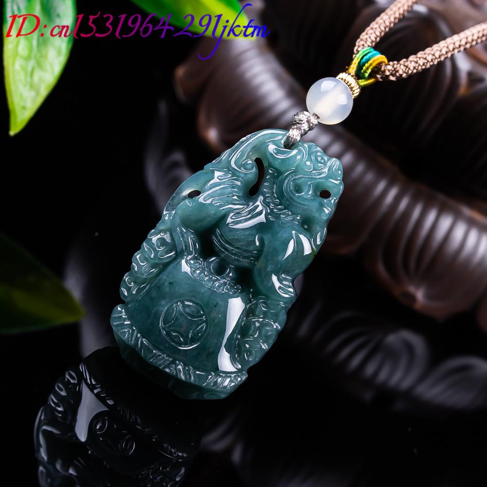 Burmese Jadeite Pixiu Pendant  - Women Fashion Necklace ulasan dan harga
