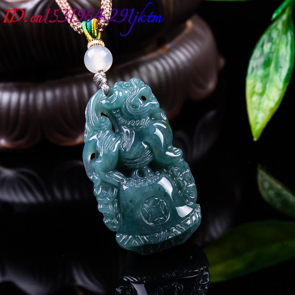 Burmese Jadeite Pixiu Pendant  - Women Fashion Necklace ulasan dan harga