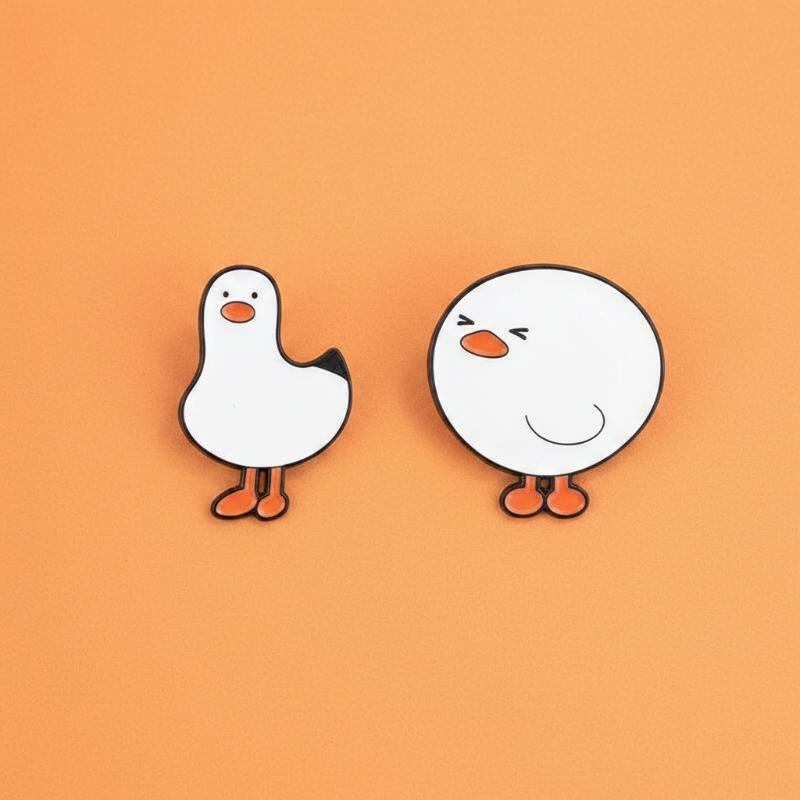 Cartoon White Goose Brooch 1/2 - Women Fashion Pose ulasan dan harga
