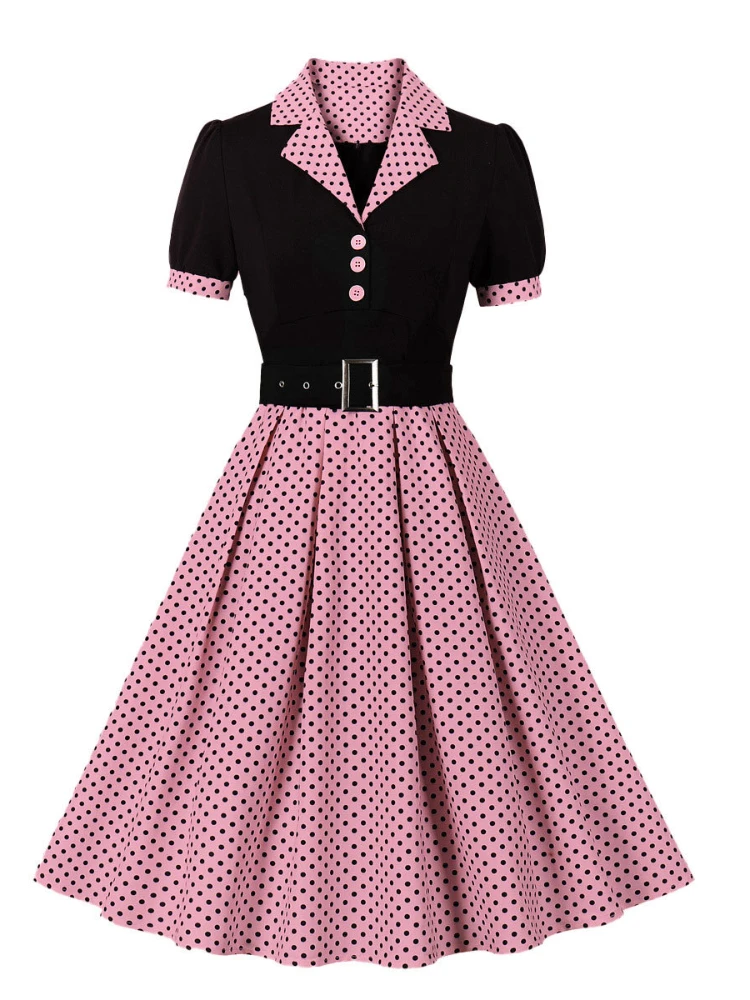 2024 New Fashion Polka Dot Vin - Women'S Fashion From The 60S ulasan dan harga