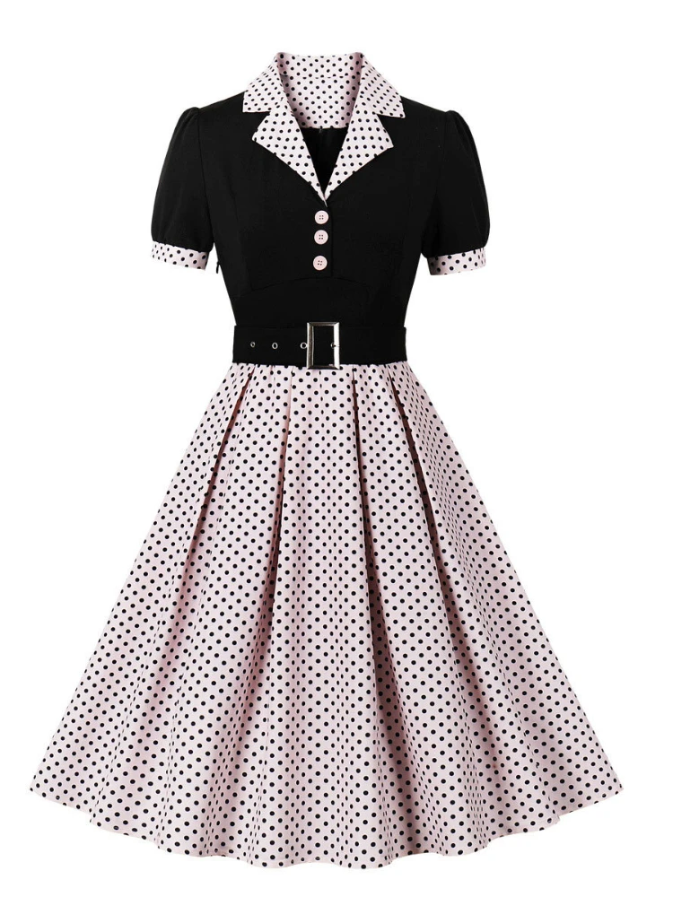 2024 New Fashion Polka Dot Vin - Women'S Fashion From The 60S ulasan dan harga