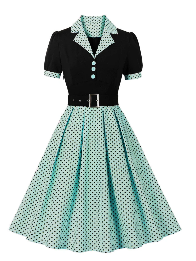 2024 New Fashion Polka Dot Vin - Women'S Fashion From The 60S ulasan dan harga