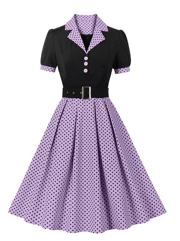 2024 New Fashion Polka Dot Vin - Women'S Fashion From The 60S ulasan dan harga