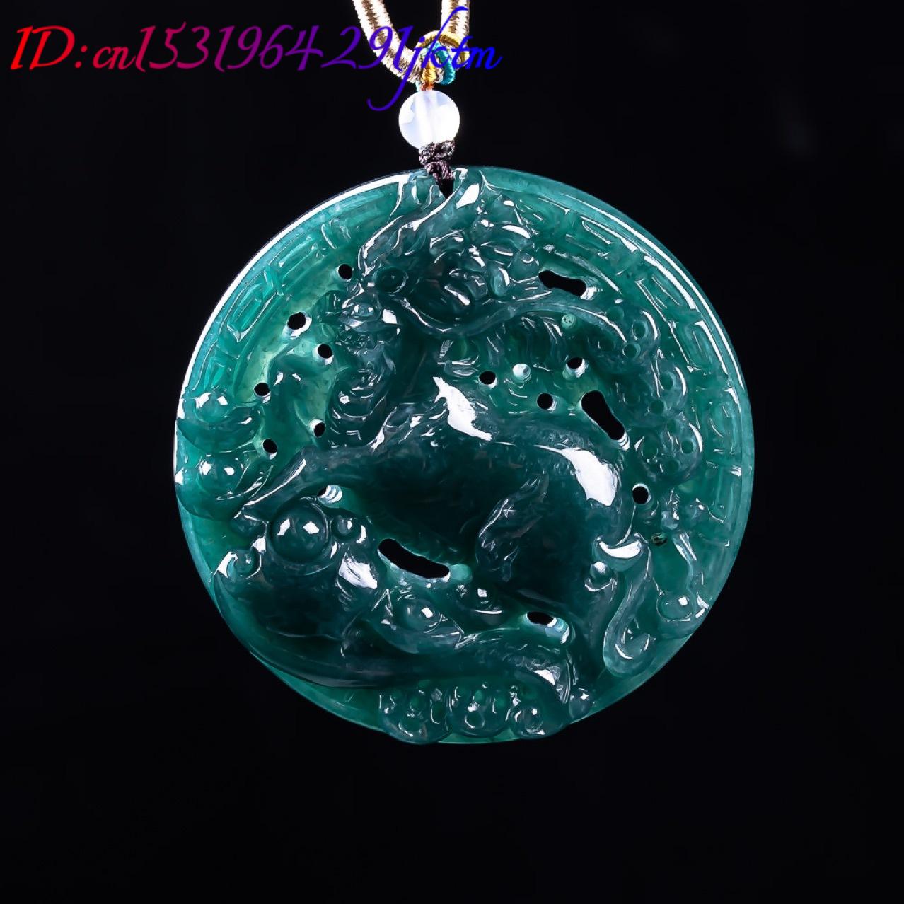 Burmese Jadeite Dragon Pendant - Women Fashion Necklace ulasan dan harga