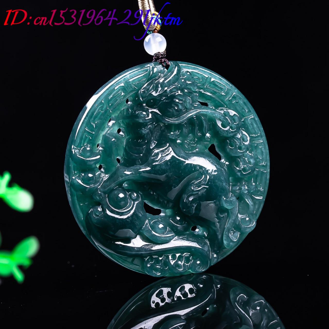Burmese Jadeite Dragon Pendant - Women Fashion Necklace ulasan dan harga