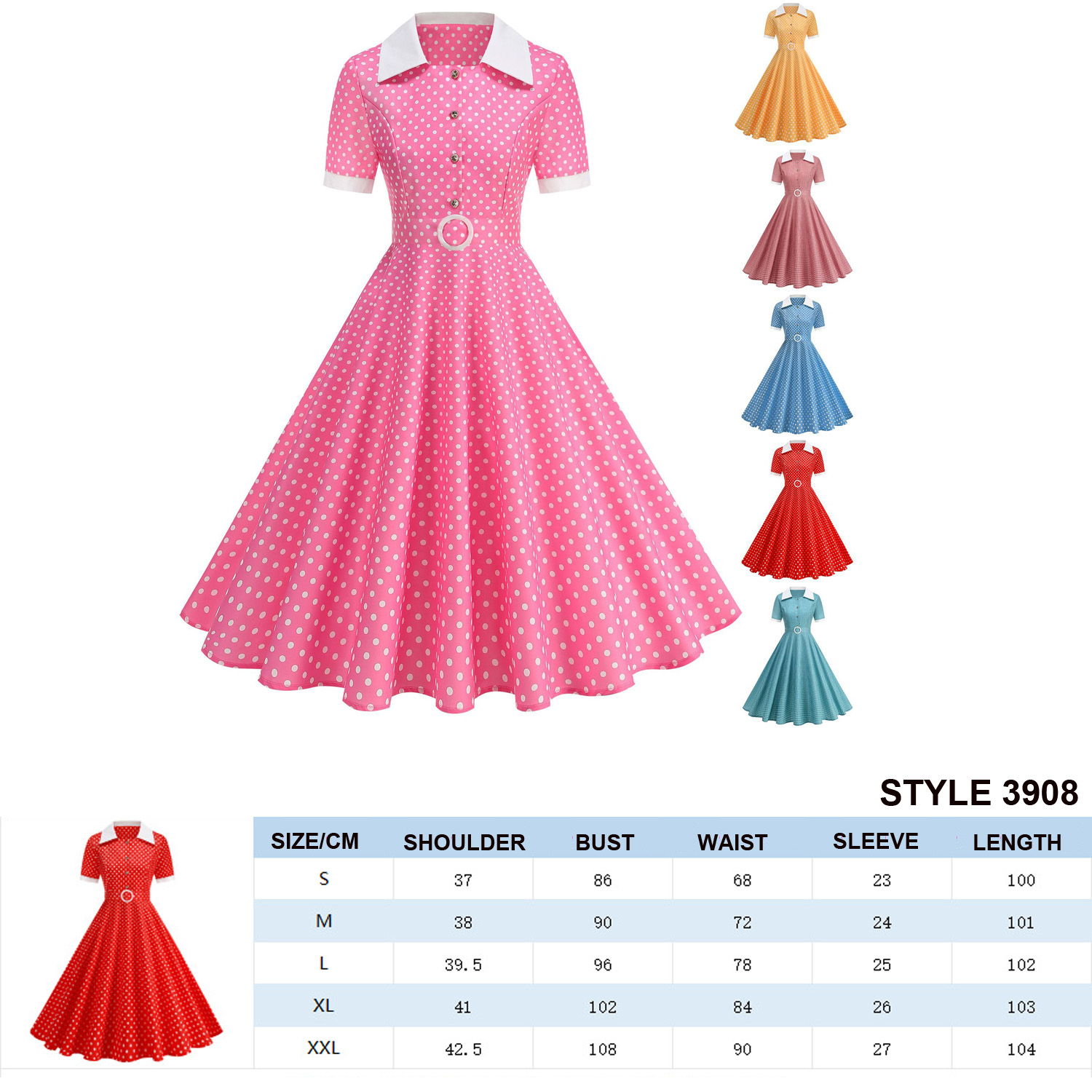 Plaid Vintage Office Summer Dr - Women'S Fashion From The 60S ulasan dan harga