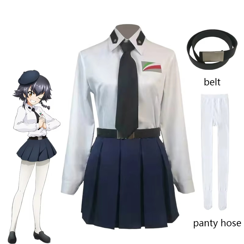 Anime GIRLS und PANZER Anzio H - Pleated Skirt Women ulasan dan harga