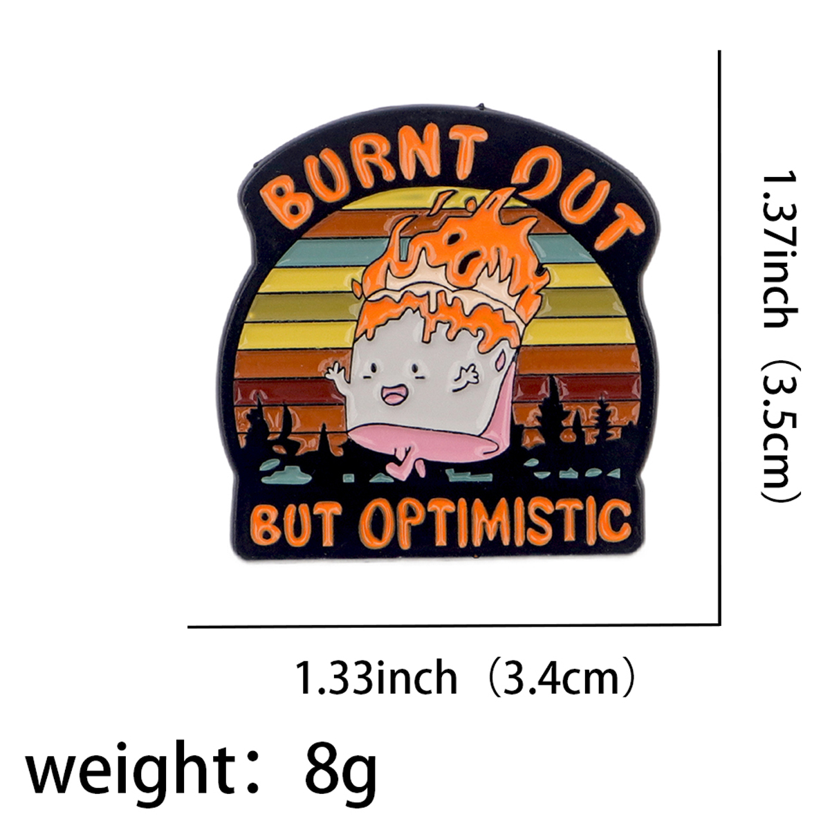 Fire Badges Enamel Pin Brooche - Fashion Women Picture ulasan dan harga