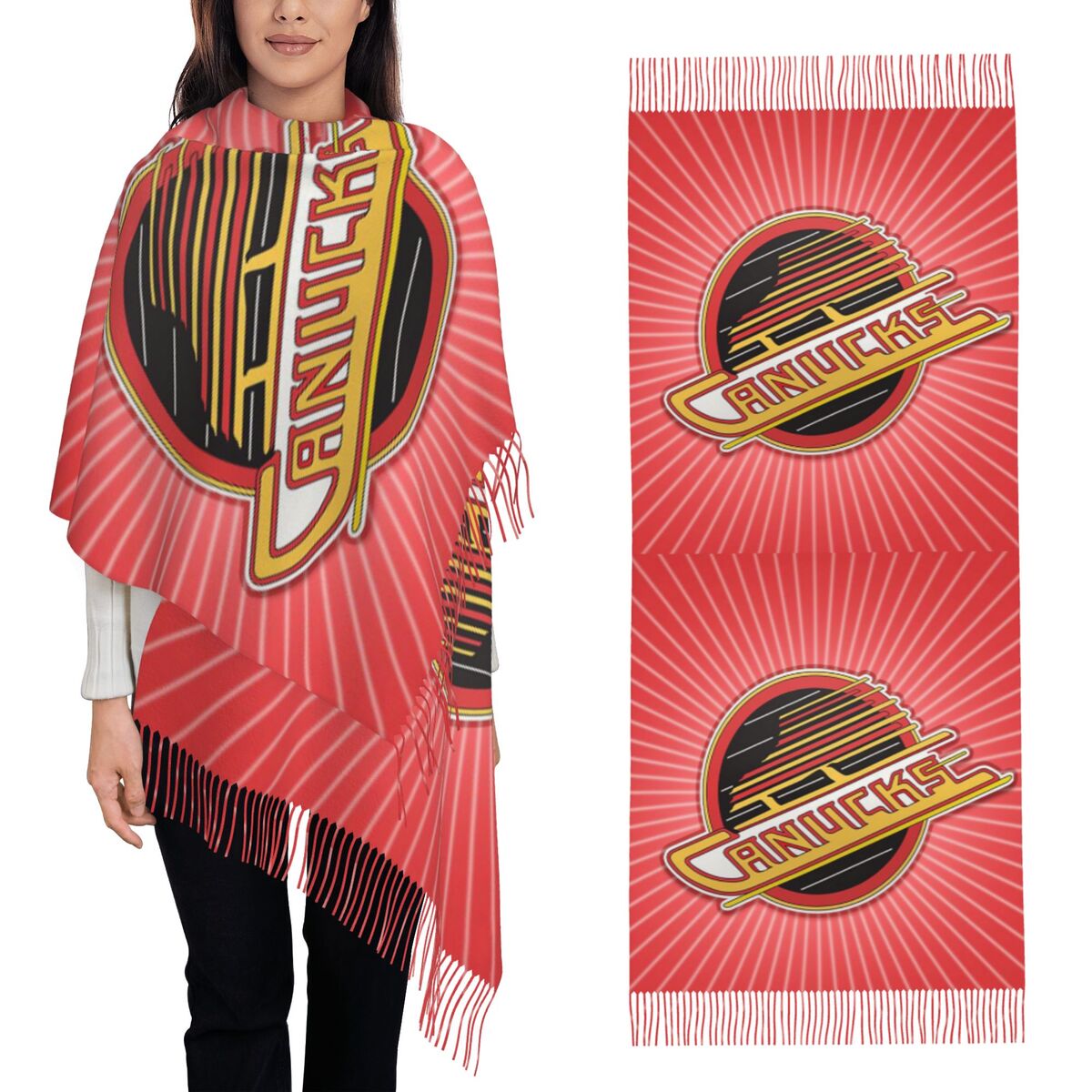 Vancouver Hockey Canucks Scarf - Women'S Fashion Vancouver ulasan dan harga