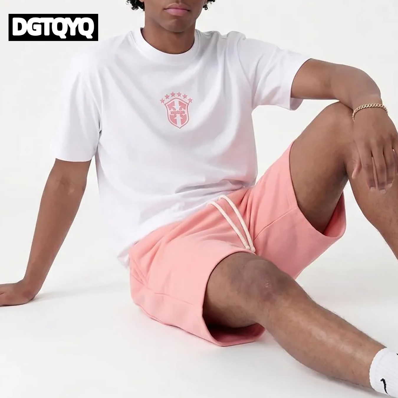 Man's Summer New Pink Embroide - Women And Men Fashion ulasan dan harga