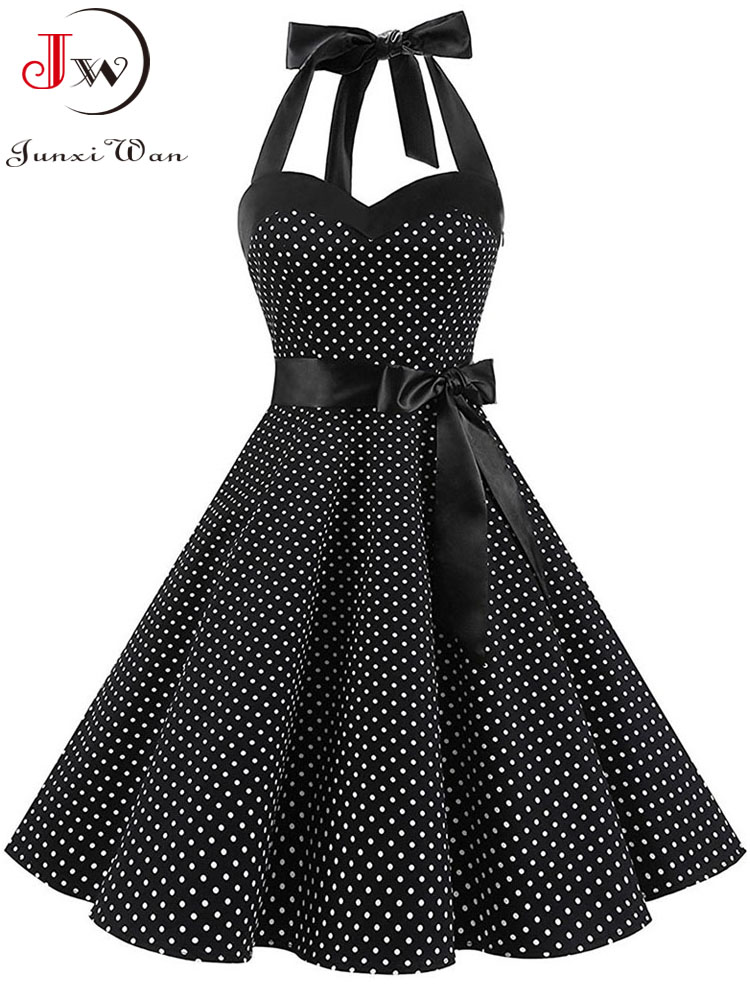 Women Summer Polka Dot Vintage - Women'S Fashion From The 60S ulasan dan harga