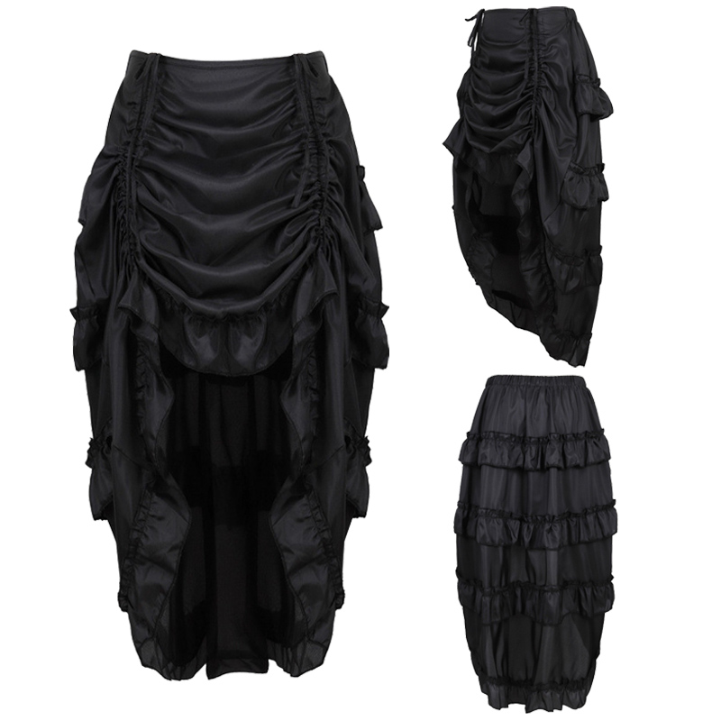 Steampunk Women Skirts Gothic  - Pleated Skirt Women ulasan dan harga