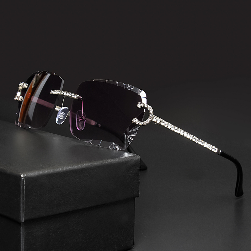 Fashion Rimless Square Sunglas - Women'S Fashion Eyeglass Frames ulasan dan harga
