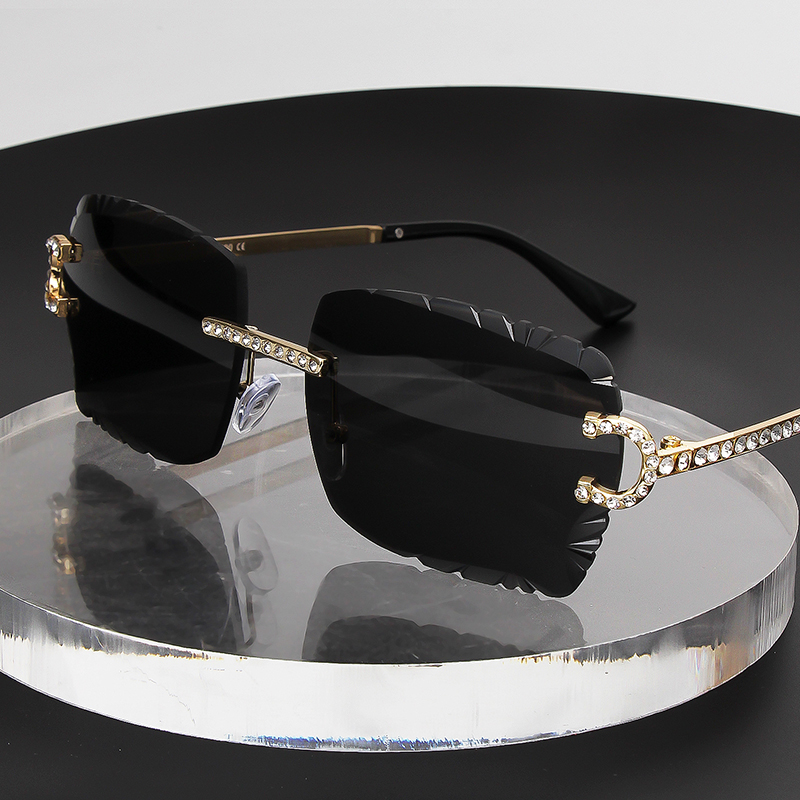Fashion Rimless Square Sunglas - Women'S Fashion Eyeglass Frames ulasan dan harga