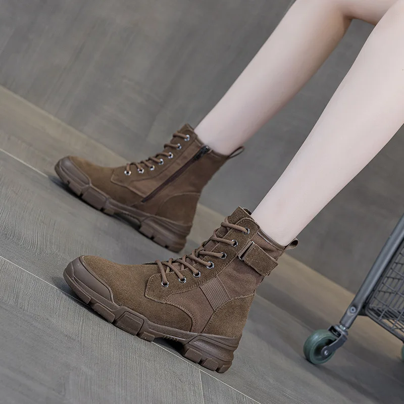 Leather Fashion Women's Boots, - Women'S Fashion Hiking Boots ulasan dan harga