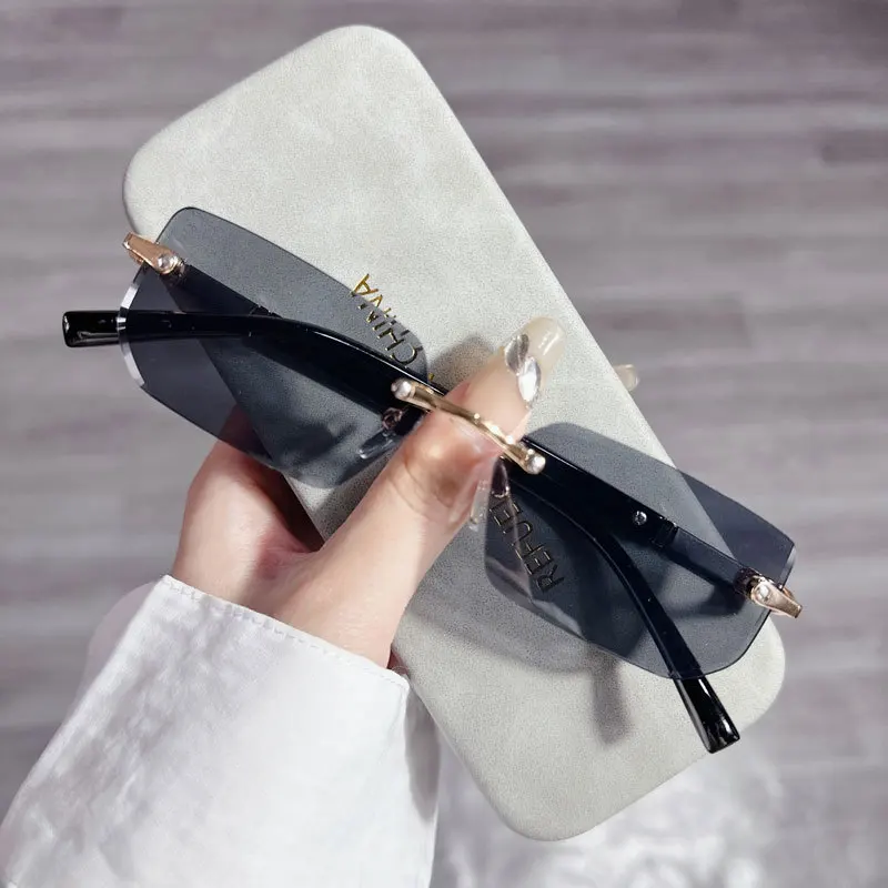 Fashion Rectangle Sunglasses M - Women'S Fashion Eyeglass Frames ulasan dan harga