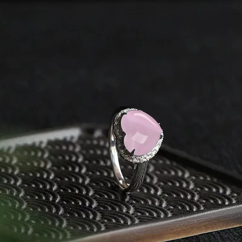 Natural Pink Chalcedony Hand C - Women'S Fashion Boutique ulasan dan harga